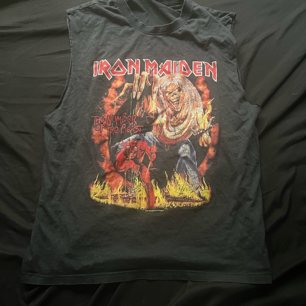 Iron Maiden Graphic Sleeveless Men's Shirt